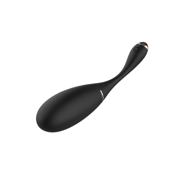Œuf vibrant télécommandé USB noir avec option commande vocale LOLA-S 